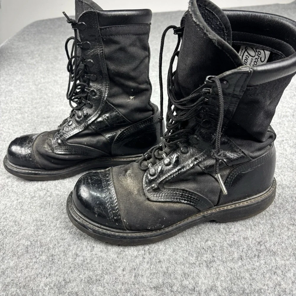 Vintage Corcoran Jump Boots Mens 8 EE‎ Black Leather Combat Military USA Made